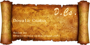 Dovala Csaba névjegykártya